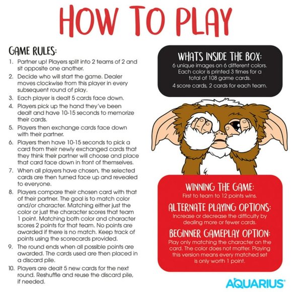 Gremlins Memory Master Game - Picture 7 of 9